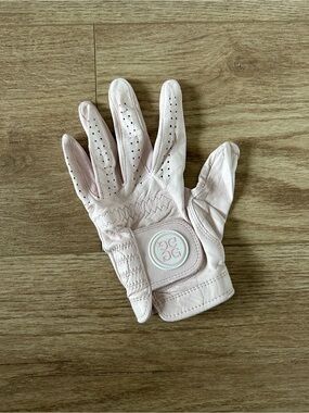G/FORE Pale Pink Leather Golf Glove — Left Hand